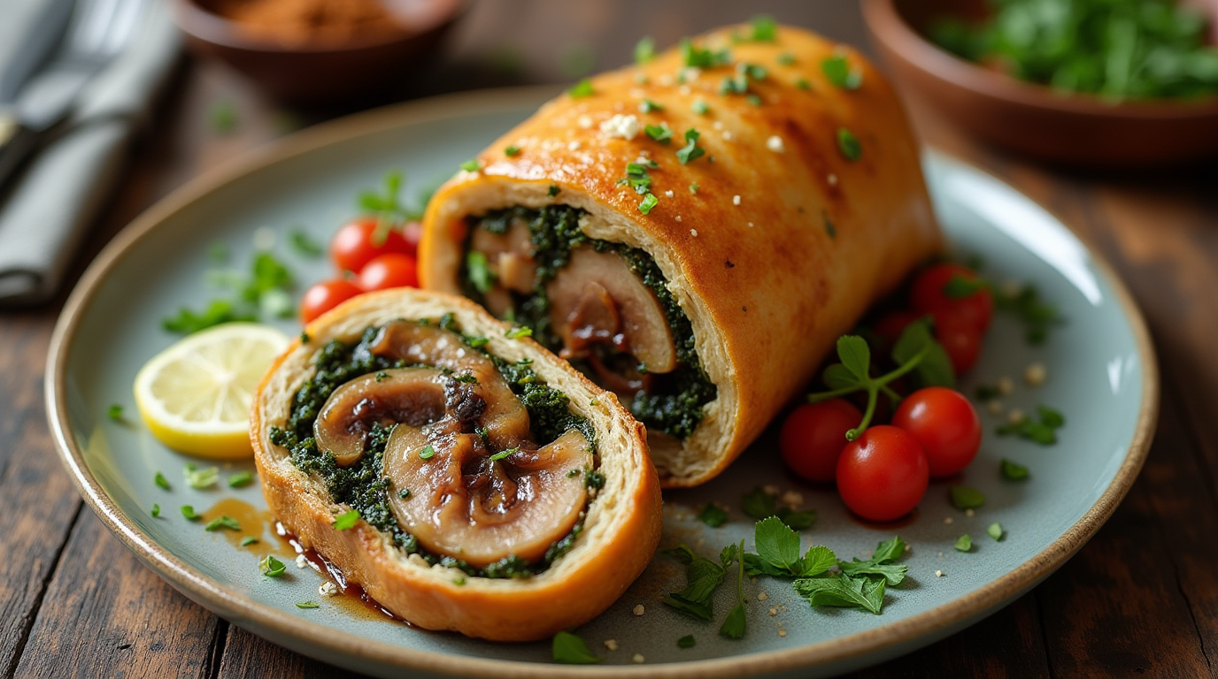 Vegetable and Mushroom Wellington Recipe